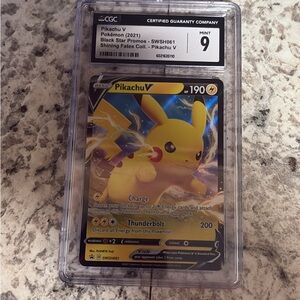 Pokemon Pikachu V CGC graded 9